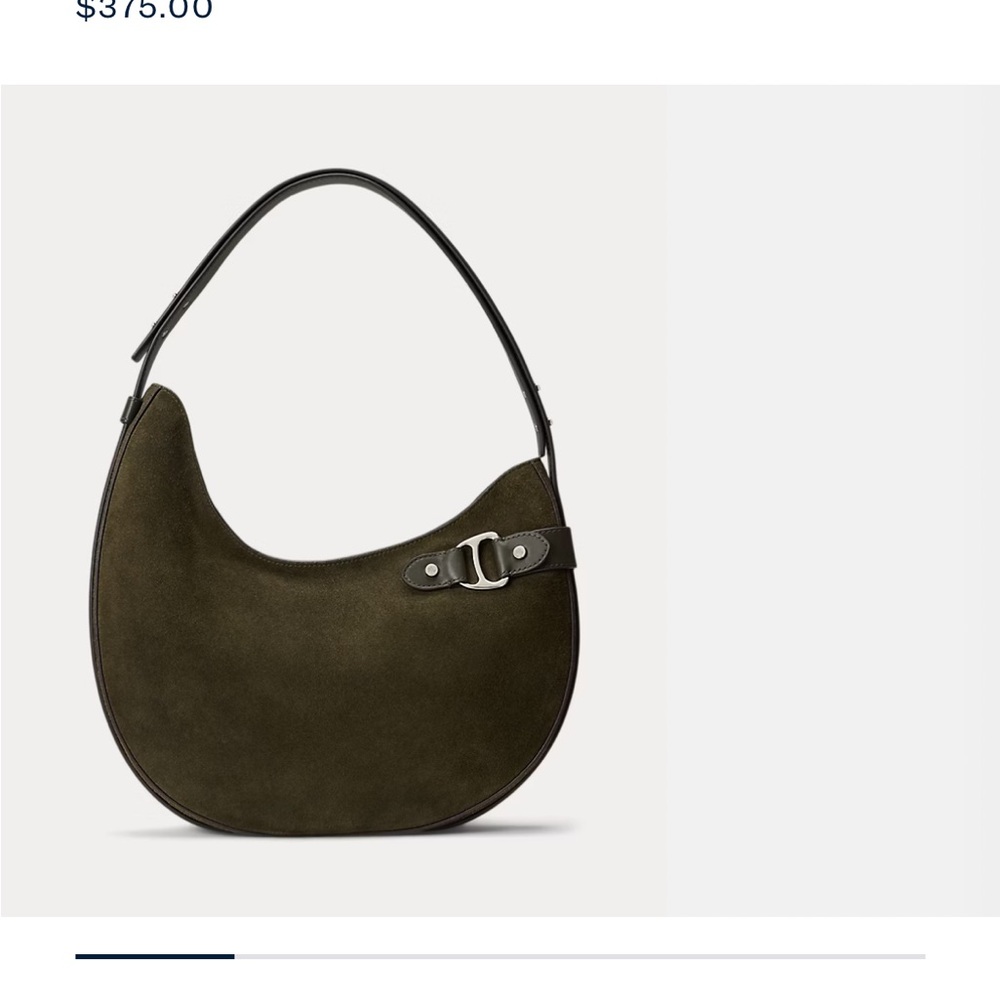 Suede Large Tasha Shoulder Ralph Lauren